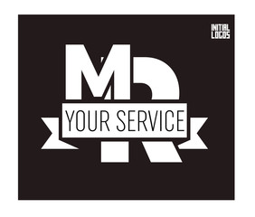MR Initial Logo for your startup venture