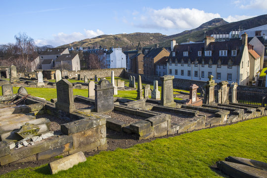 New Calton Burial Ground in Edinburgh, Scotland.