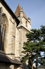 church and peel tower Perchtoldsdorf