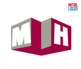 MH Initial Logo for your startup venture
