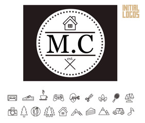 MC Initial Logo for your startup venture