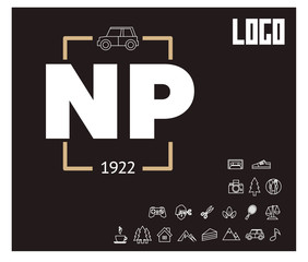 NP Initial Logo for your startup venture