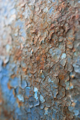 rusty old paint on metal object