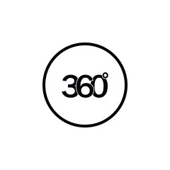 Icon 360 degrees.