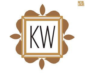 KW Initial Logo for your startup venture