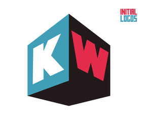 KW Initial Logo for your startup venture