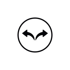 Icon left and right arrows. Forward and backward.