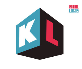 KL Initial Logo for your startup venture