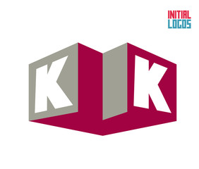 KK Initial Logo for your startup venture