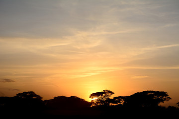Sunset, Amboseli National Park, Kenya