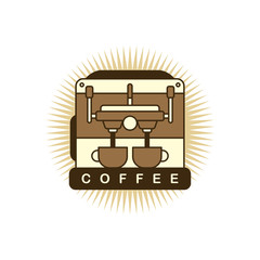 coffee machine cartoon theme