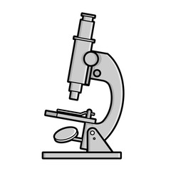 Microscope. Icon on a white background.