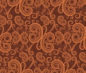 A seamless background with vegetable pattern.
