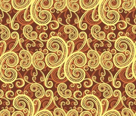 A seamless background with vegetable pattern.
