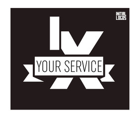 IW Initial Logo for your startup venture