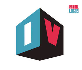 IV Initial Logo for your startup venture