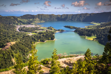 Lagoa Sete Cidades on Azores island