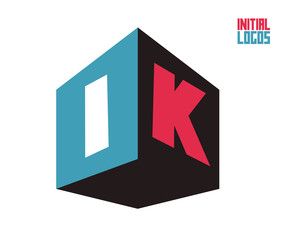 IK Initial Logo for your startup venture