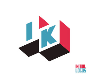 IK Initial Logo for your startup venture