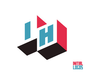 IH Initial Logo for your startup venture
