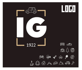 IG Initial Logo for your startup venture