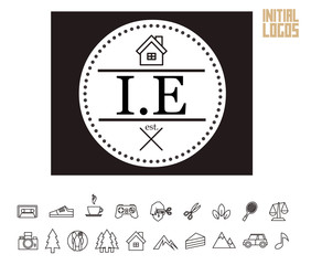 IE Initial Logo for your startup venture