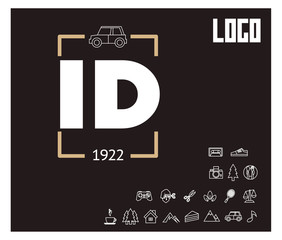 ID Initial Logo for your startup venture