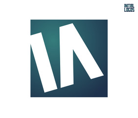 Fototapeta premium IA Initial Logo for your startup venture