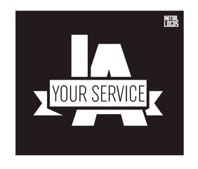 IA Initial Logo for your startup venture