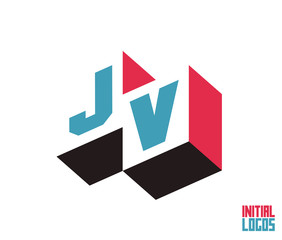 JV Initial Logo for your startup venture