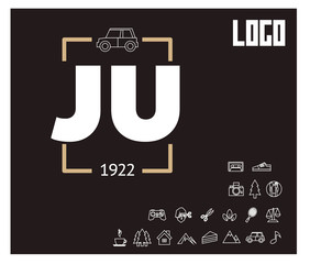 JU Initial Logo for your startup venture