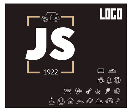JS Initial Logo for your startup venture