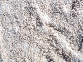 Salt at the bottom of Lake Tuz Golu, Anatolia, Turkey