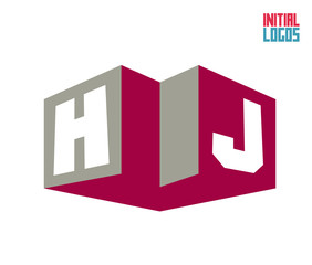 Fototapeta premium HJ Initial Logo for your startup venture