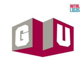 GU Initial Logo for your startup venture