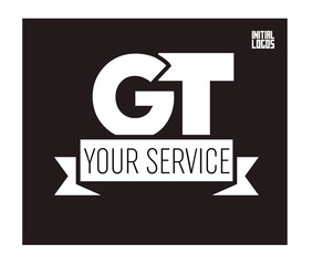 GT Initial Logo for your startup venture
