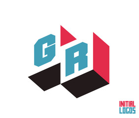 GR Initial Logo for your startup venture