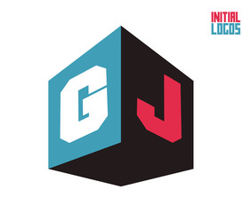 GJ Initial Logo for your startup venture