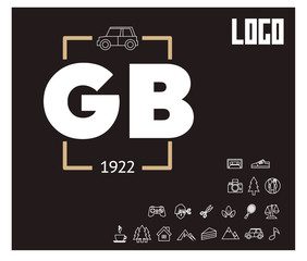 GB Initial Logo for your startup venture