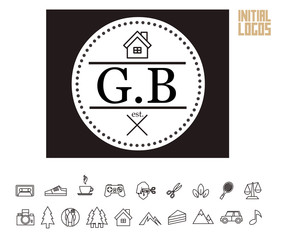 GB Initial Logo for your startup venture