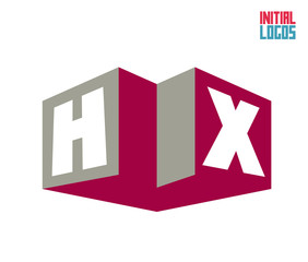 HX Initial Logo for your startup venture
