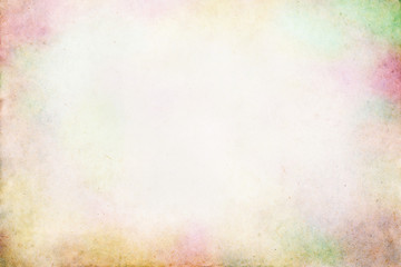 Old colorful paper texture with vignette.