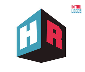 HR Initial Logo for your startup venture