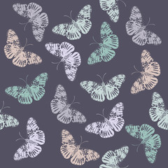 Stylish pattern with butterfly's