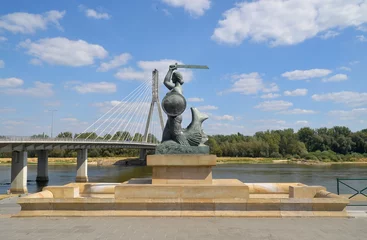 Fototapete Historisches Monument Warszawska Syrenka