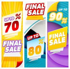 Final sale banners. Banner Templates