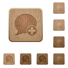 Post blog comment wooden buttons