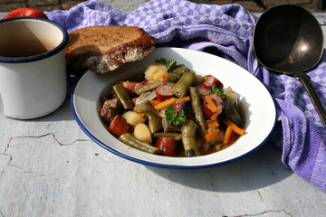 organisch lifestyle bohnensuppe eintopfgericht shabby chic country