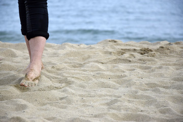piedi nella sabbia
