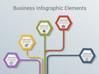 Business Infographics Vector illustration. can be used for workflow layout, banner, diagram, number options, step up options, web design.